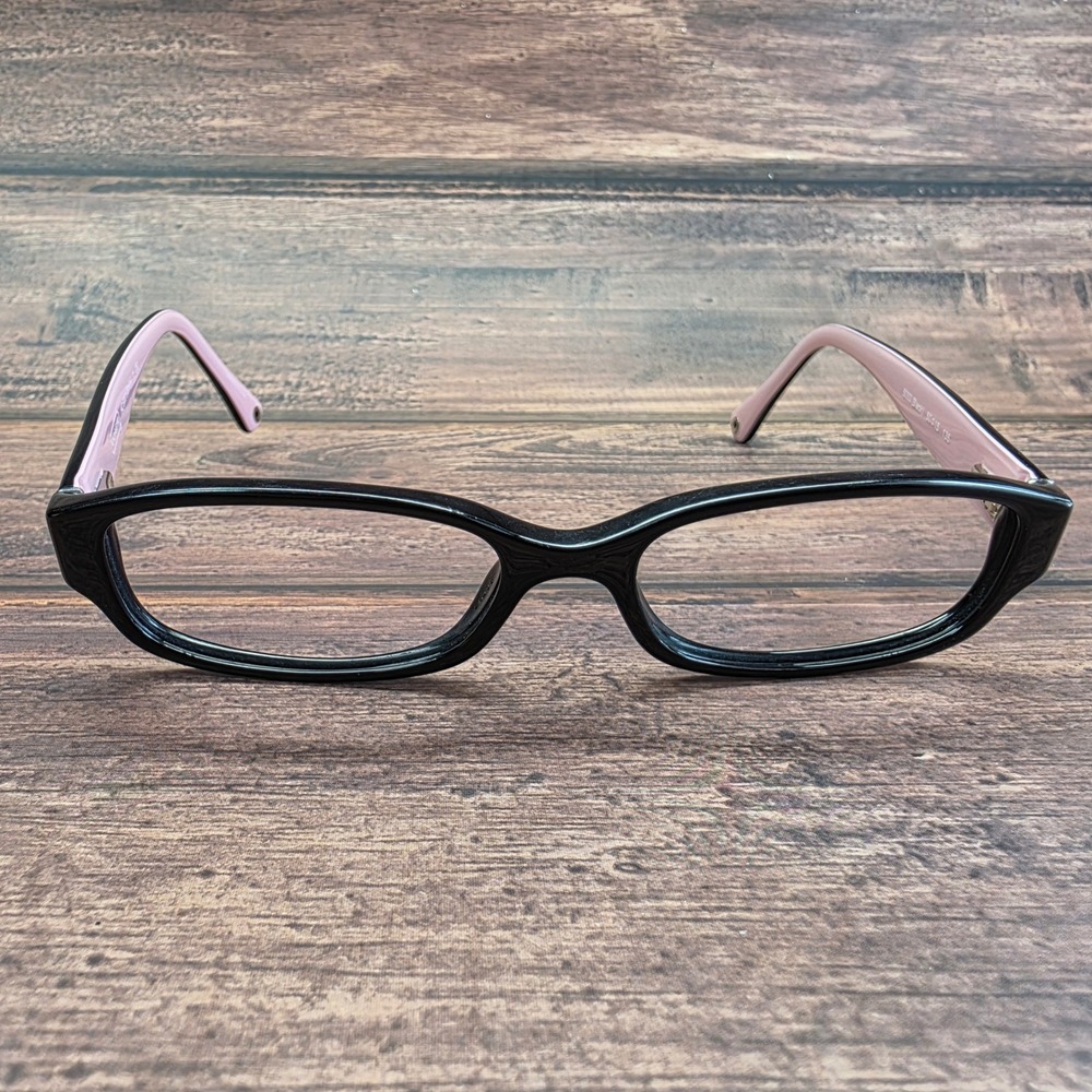 Coach HC 6001 Emily Black Pink Signature C Logo Eyeglasses Frames 50-15-135